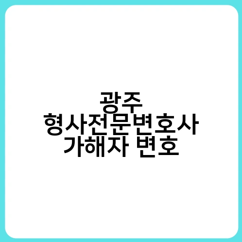 광주 형사전문변호사 가해자 변호 4