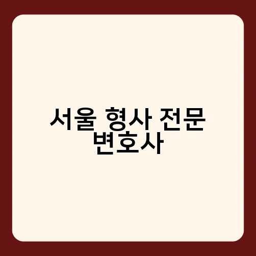 서울 형사 전문 변호사 2